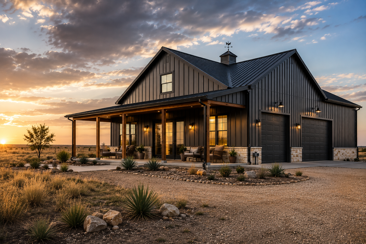 Barndominium in West Texas