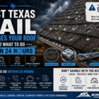 How West Texas Hail Damages Your Roof - And What to Do Within 24 Hours