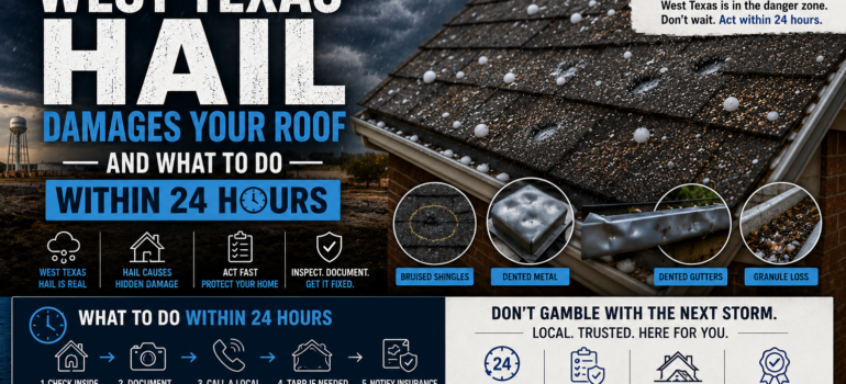 How West Texas Hail Damages Your Roof - And What to Do Within 24 Hours
