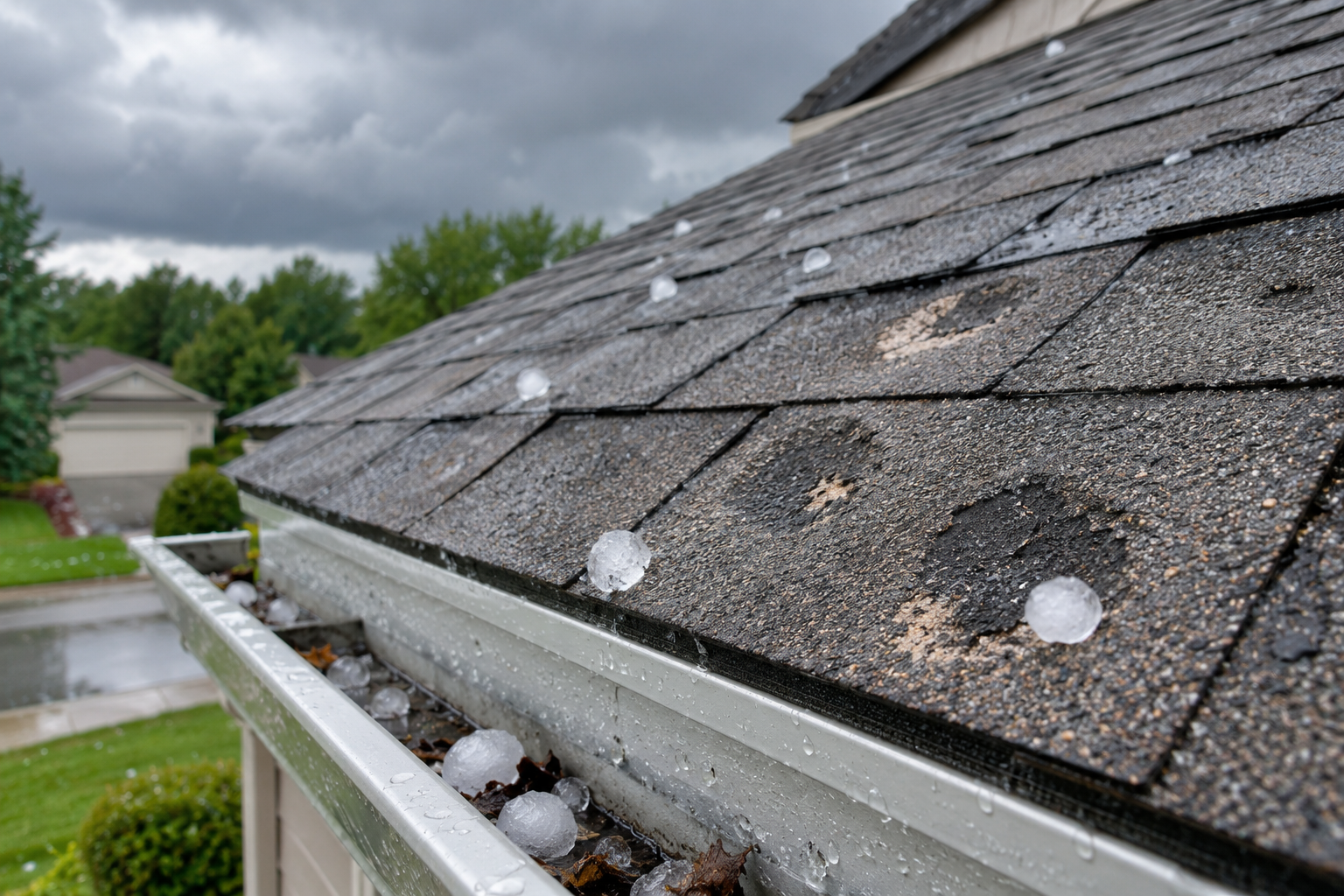 Hail Damage on Roof