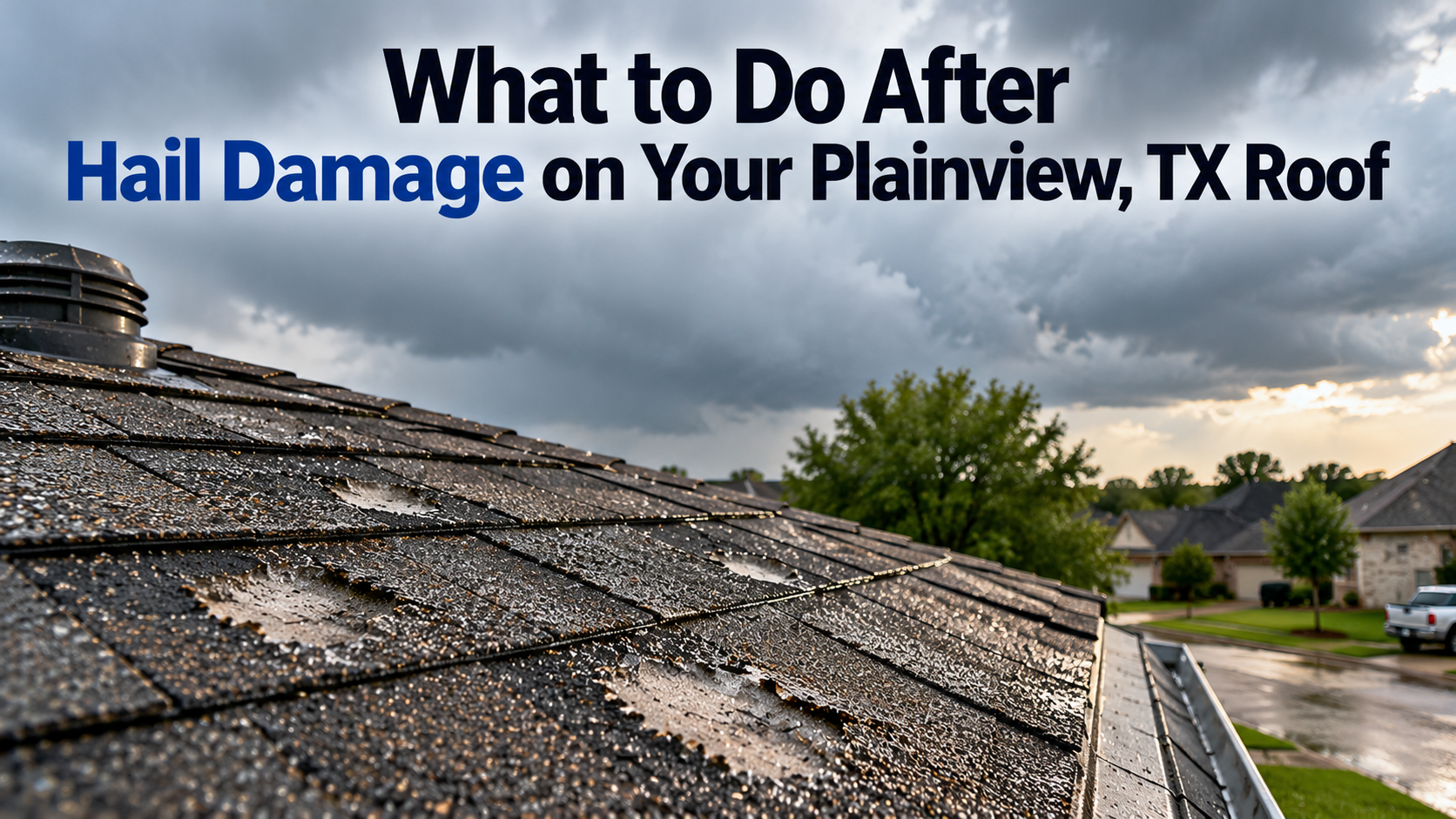 What to Do After Hail Damage